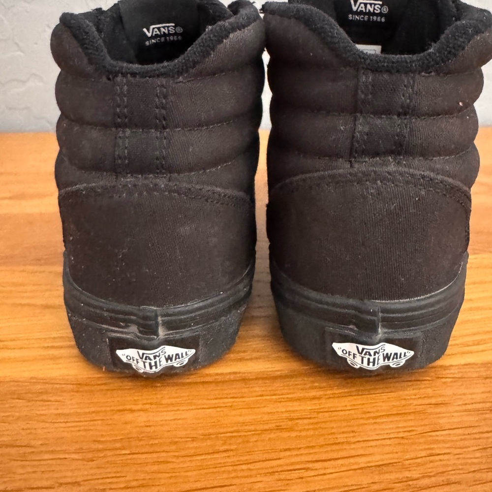 Vans Boys Black High-Top Sneakers - Picture 4 of 6